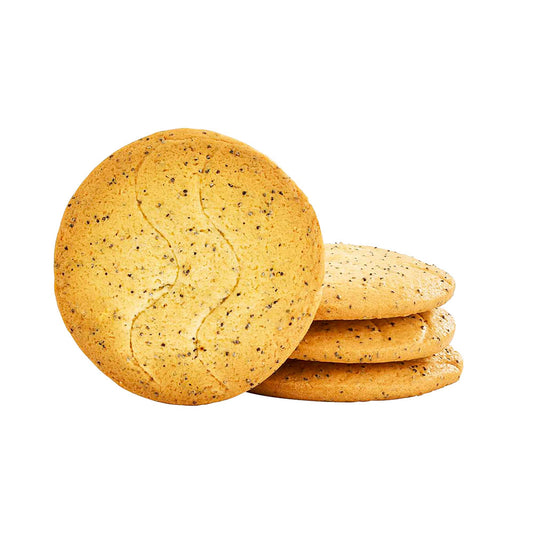 Biscuit orange et graines de pavot bio - 1